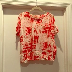Bold MARNI print cotton top size 42